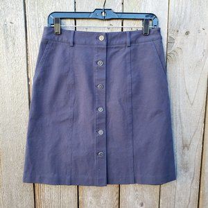 elise button skirt